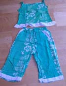 Wholesale gifts clothing shop online supply chidren summer pant and top set, rayon clothing